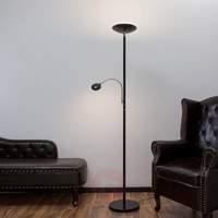 Uplight Malea with LED + reading arm, black