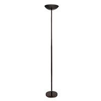 uplighter black chrome floor lamps with sliding dimmer switch