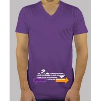 up and down purple shirt with v neck for boys