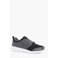 Up Running Trainers with Speckled Sole - black