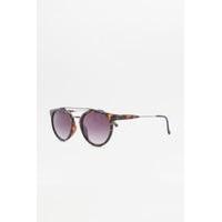 urban outfitters vintage tortoise brow bar sunglasses brown