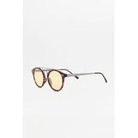 Urban Outfitters Caramel Tortoise Demi Brow Bar Sunglasses, HONEY