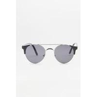 urban outfitters black round double bar sunglasses black