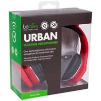 urban over ear headphone red