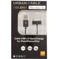 Urban Factory Iphone/ipad Black Synch Cable