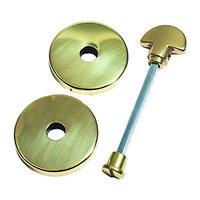 Urfic Polished Escutcheon Bathroom Handle Brass