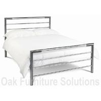 Urban Nickel/Chrome Bedstead - Multiple Sizes (122cm - Small Double)