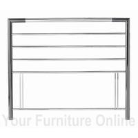 Urban Nickel/Chrome Headboard - Multiple Sizes (122cm - Small Double)