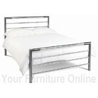 Urban Nickel/Chrome Bedstead - Multiple Sizes (90cm - Single)