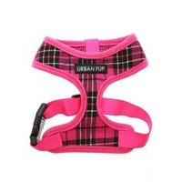 Urban Pup Fuschia Pink Tartan Harness