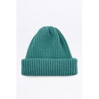 Urban Outfitters Algae Green Ribbed Beanie, GREEN