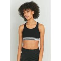 Urban Outfitters Tipped \'90s Black Bra Top, BLACK