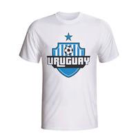 uruguay country logo t shirt white kids