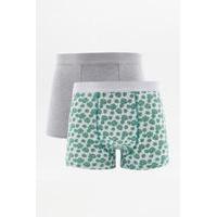 Urban Outfitters Leaf Print Boxer Trunks Pack, ASSORTED