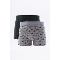 Urban Outfitters Cheetah Print Boxer Trunks Pack, ASSORTED