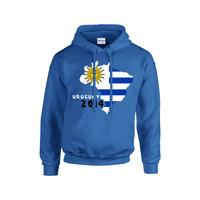 uruguay 2014 country flag hoody blue kids