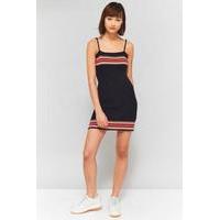 Urban Outfitters Striped Knit Tank Dress, BLACK