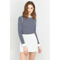 Urban Outfitters Suede Pelmet Skirt, WHITE