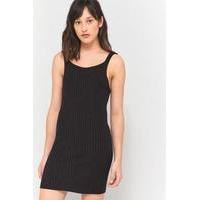 urban outfitters square neck tank dress black