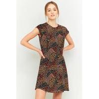 urban outfitters daytime black printed dress black