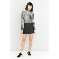 Urban Outfitters Welt Pocket Faux Leather Skirt, BLACK