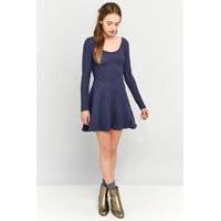 urban outfitters ballerina cross back dress navy