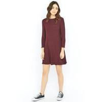 Urban Outfitters Long Sleeve Camper Dress, MAROON