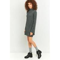 urban outfitters vegas grey turtleneck jumper dress grey