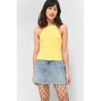 urban outfitters rib t back cami yellow