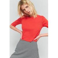 Urban Outfitters Ribbed Crop Top, RED
