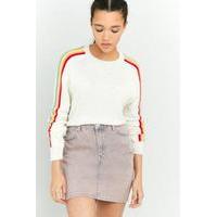 Urban Outfitters Striped Rainbow Jumper, IVORY