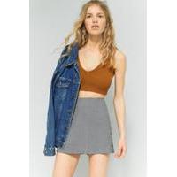 urban outfitters v neck cropped cami dark yellow