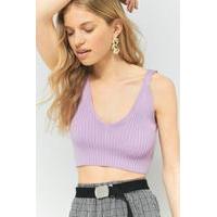 Urban Outfitters V-Neck Cropped Cami, LILAC