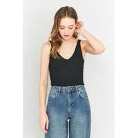 Urban Outfitters V-Neck Cami, BLACK