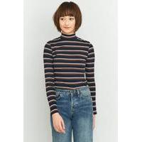 urban outfitters navy striped turtleneck navy