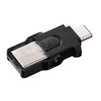 USB 3.0 Card Reader MicroSD USB Type-C Black