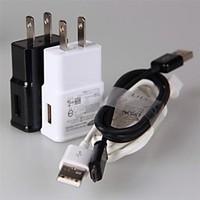 US USB Wall Charger Power Plug Micro USB Date Cable Sync