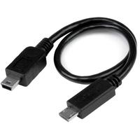 USB OTG Cable Micro USB to Mini USB M/M 8 inch