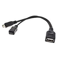 usb female to micro usb male and micro usb female otg cable for samsun ...