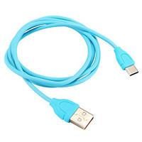 USB 2.0 Type C Portable Cable For Samsung Huawei Sony Nokia HTC Motorola LG Lenovo Xiaomi 100 cm PVC