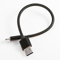 USB 2.0 Type C Braided Cable For Samsung Huawei Sony Nokia HTC Motorola LG Lenovo Xiaomi 20 cm Nylon