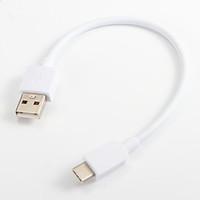 USB 2.0 Type C White Portable Cable For Samsung Huawei Sony Nokia HTC Motorola LG Lenovo Xiaomi 20 cm PVC