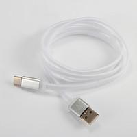 USB 2.0 Type C Flat Cable For Samsung Huawei Sony Nokia HTC Motorola LG Lenovo Xiaomi 100 cm PVC