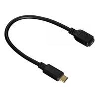 USB-C Adapter Cable USB-C plug Micro USB 2.0 socket Gold-plated 0.15m