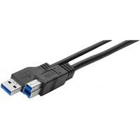 USB 3.0 A/B Entry-level Cord Black- 3m