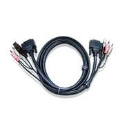 USB DVI-D Dual Link KVM Cable - CS1642 CS1644 CS1782 CS1784 CS1782A CS1784A CS1182 CS1184 CE602 - 5m