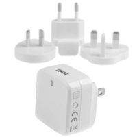 Usb Wall Charger With Quick Charge 2.0 - International Travel White