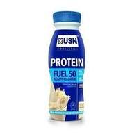 USN Protein Fuel 50 Ready to Drink Protein Shakes Vanilla Cream - 6 x 500 ml Bottles