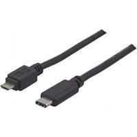 usb 20 type c to micro b cord black 1 m