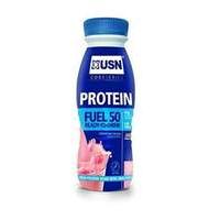 USN Protein Fuel 50 Ready to Drink Protein Shakes Strawberry Cream - 6 x 500 ml Bottles
